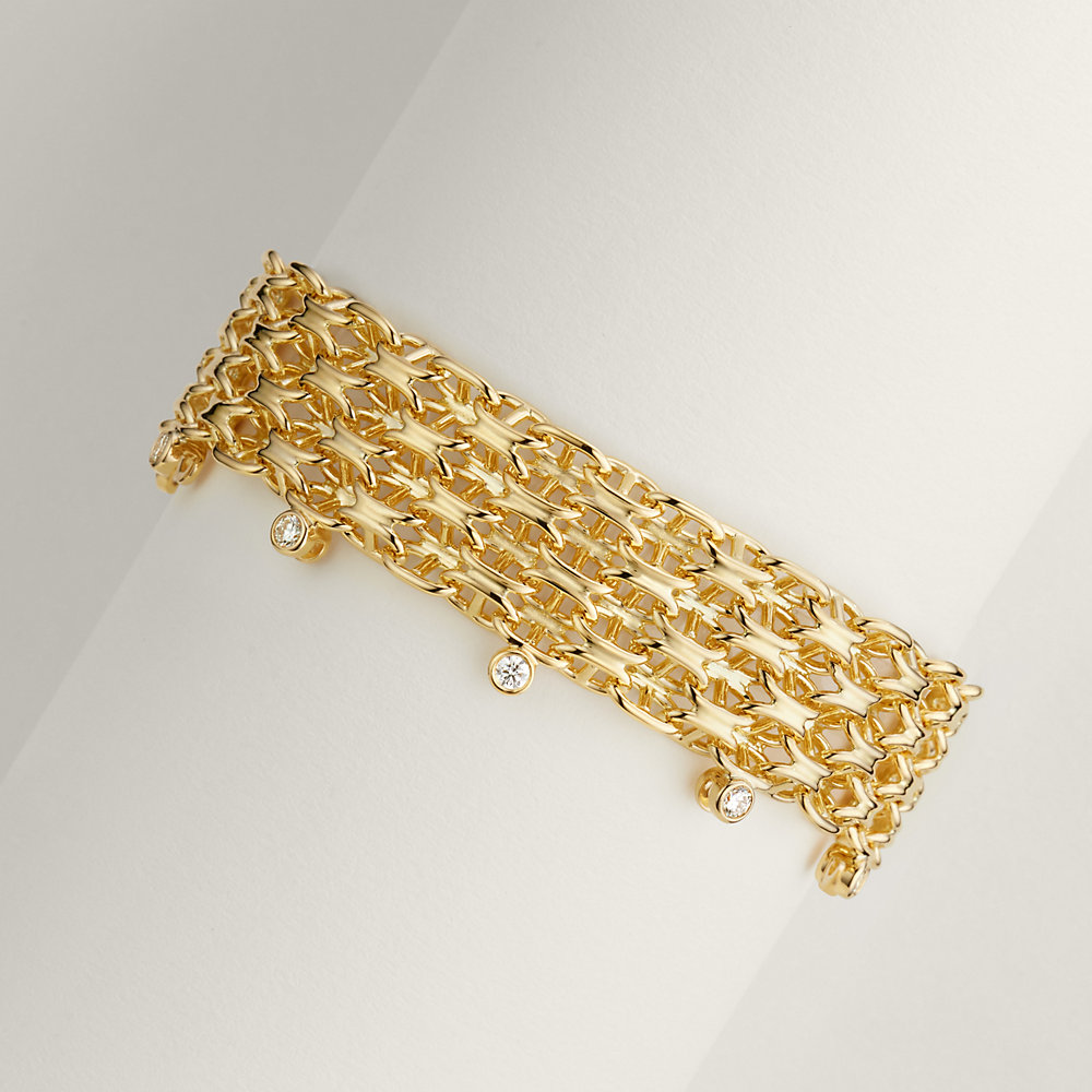 Sac a Depeches cuff bracelet, large model | Hermès Finland